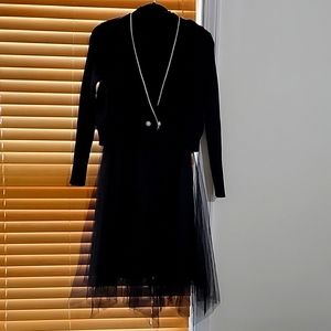 39). Liwisi Japanese style fashionable sweater dress with vest size S-M